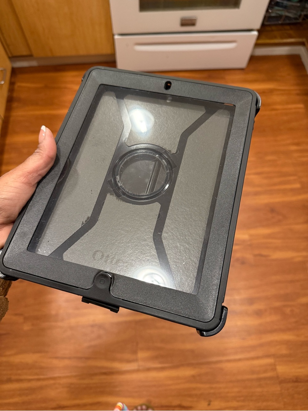 OtterBox Heavy-Duty Black Tablet Case with Clear Front